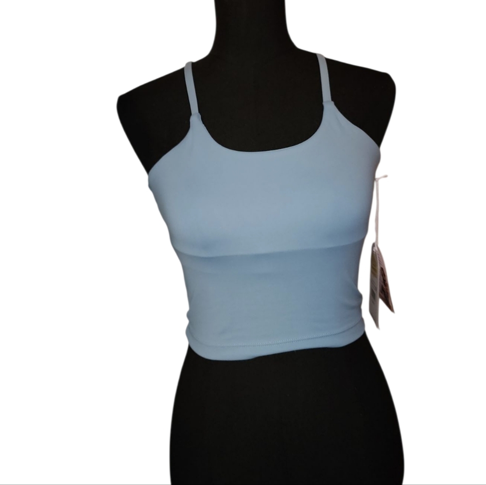 Logilates Blue Stretchy Tank